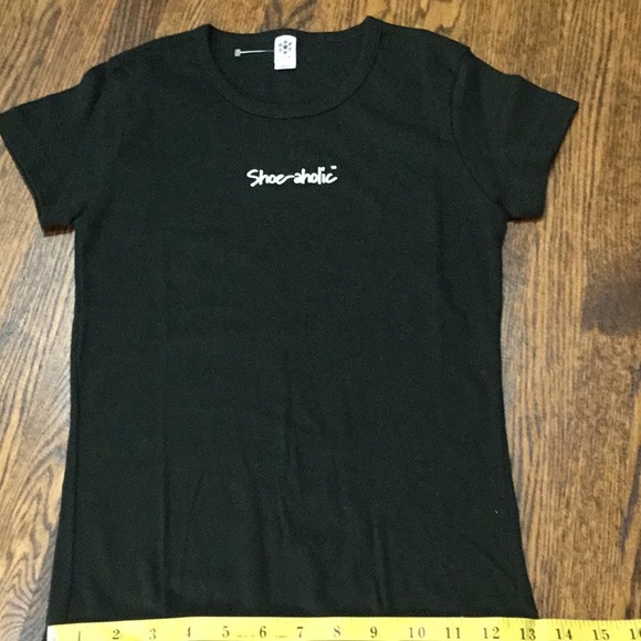 Shoe-a-holic Baby Tee NWOT - Picture 1 of 4